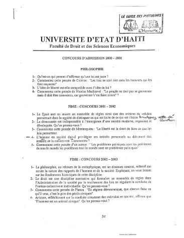 Couverture : Concours FDSE et FE 2001 a 2007 pdf