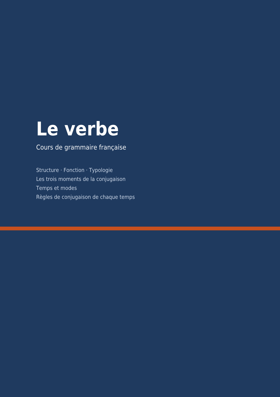 Les verbes en français cours complet.