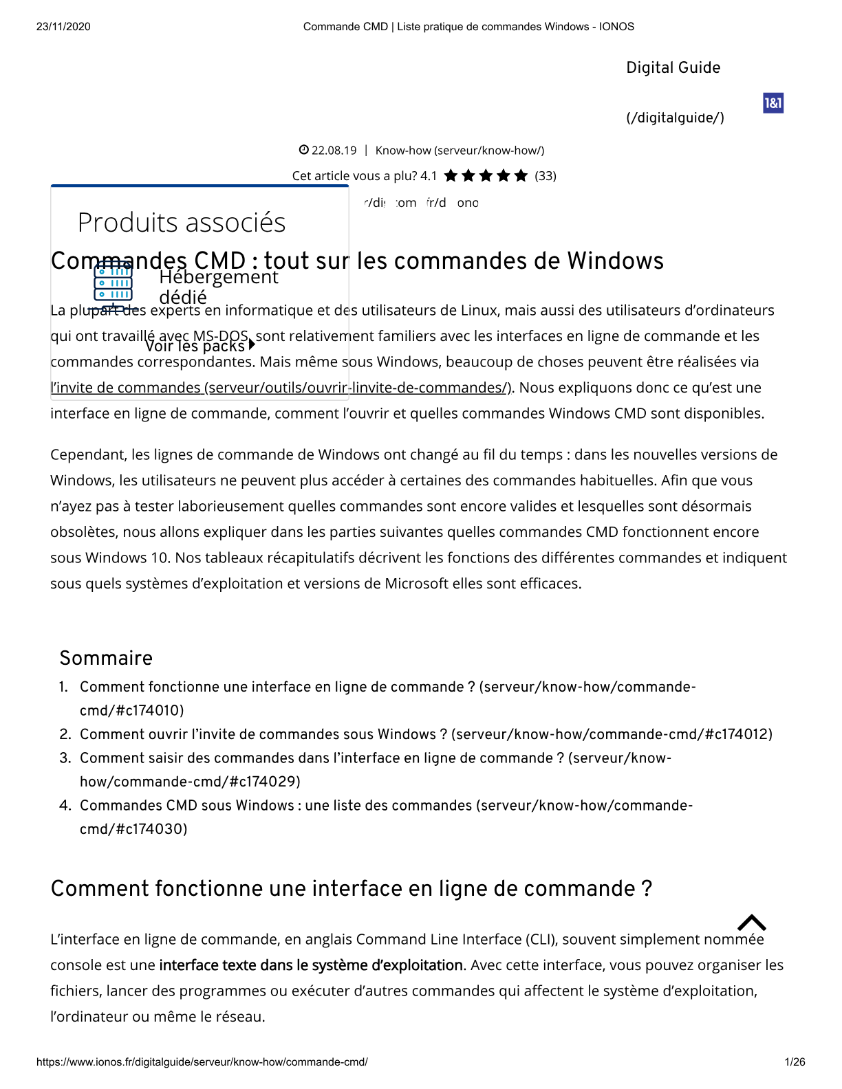 Commandes CMD : tout sur les commandes de Windows